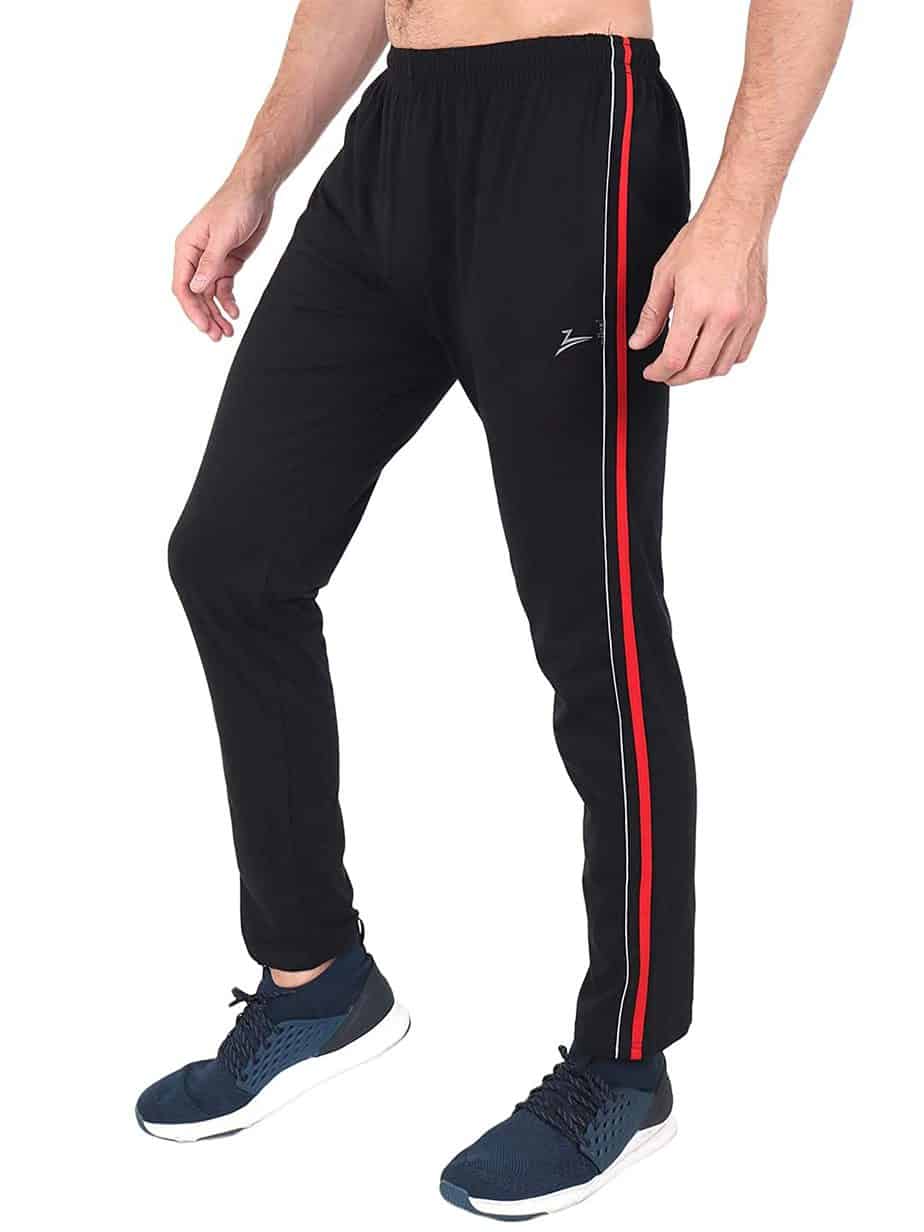 Buy USA Black Tapered Fit Track Pants online  Looksgudin