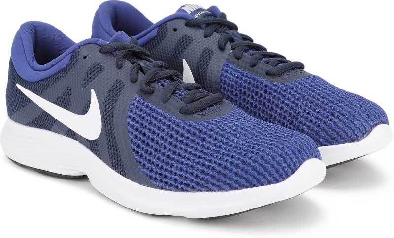 nike revolution 4 blue running shoes