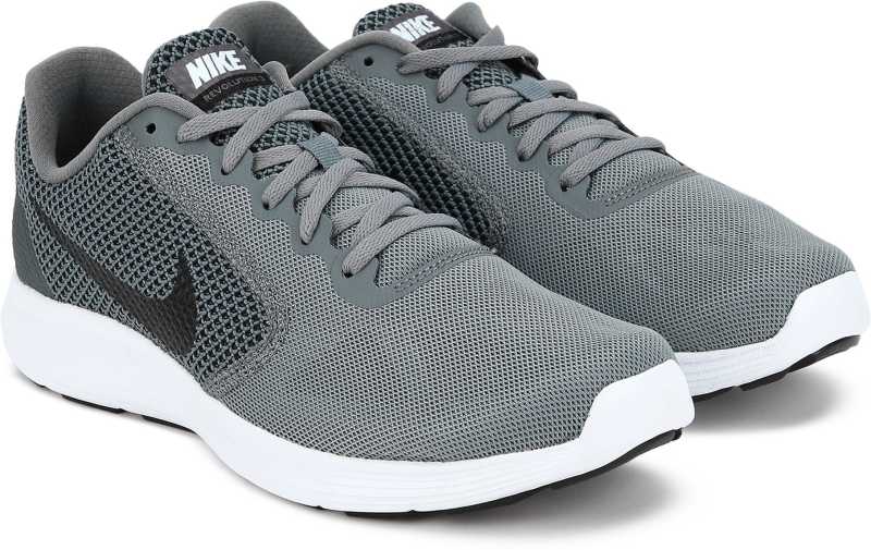 nike revolution 3 men grey black