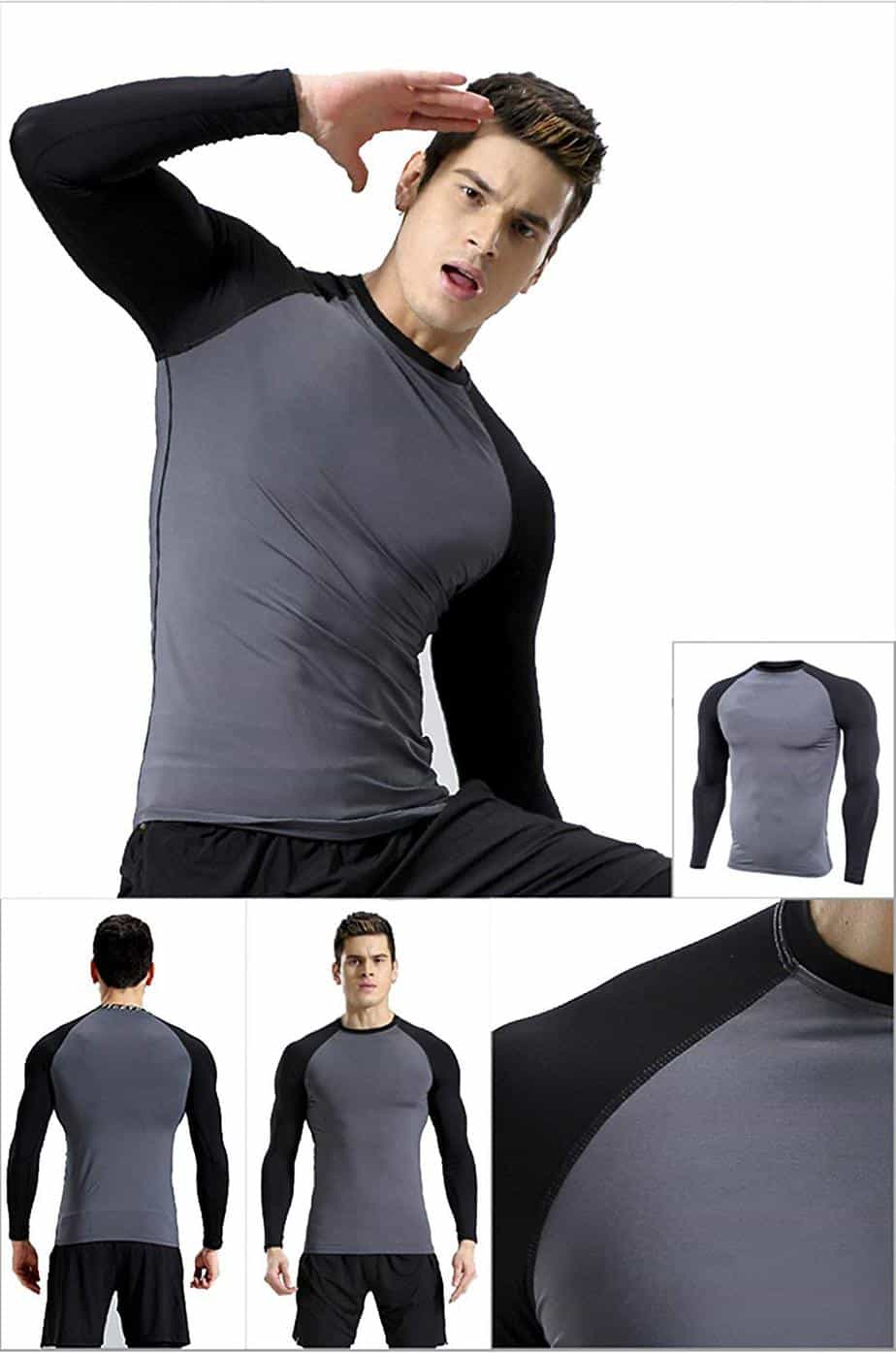 Zesteez Men Gym Tshirt Full Sleeves Stretchable Fabric, Gymwear, Activewear, Workout, Yoga Tshirt