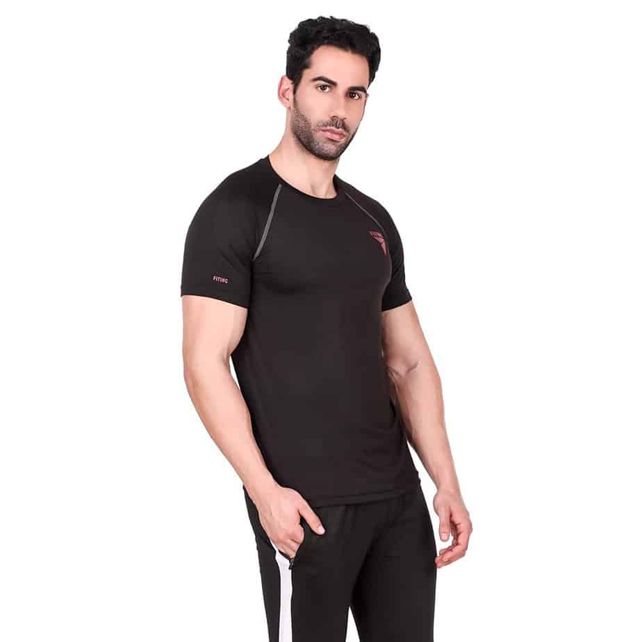 Buy FUAARK Men's Round Neck Slim fit Gym & Active wear Sports T